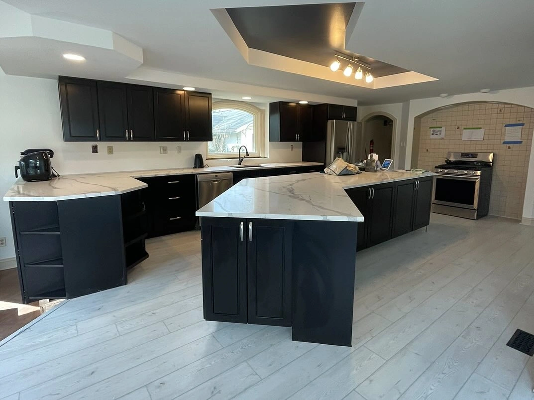 Professional kitchen remodeling project in Deptford, NJ by Showcase Remodels near Route 42.