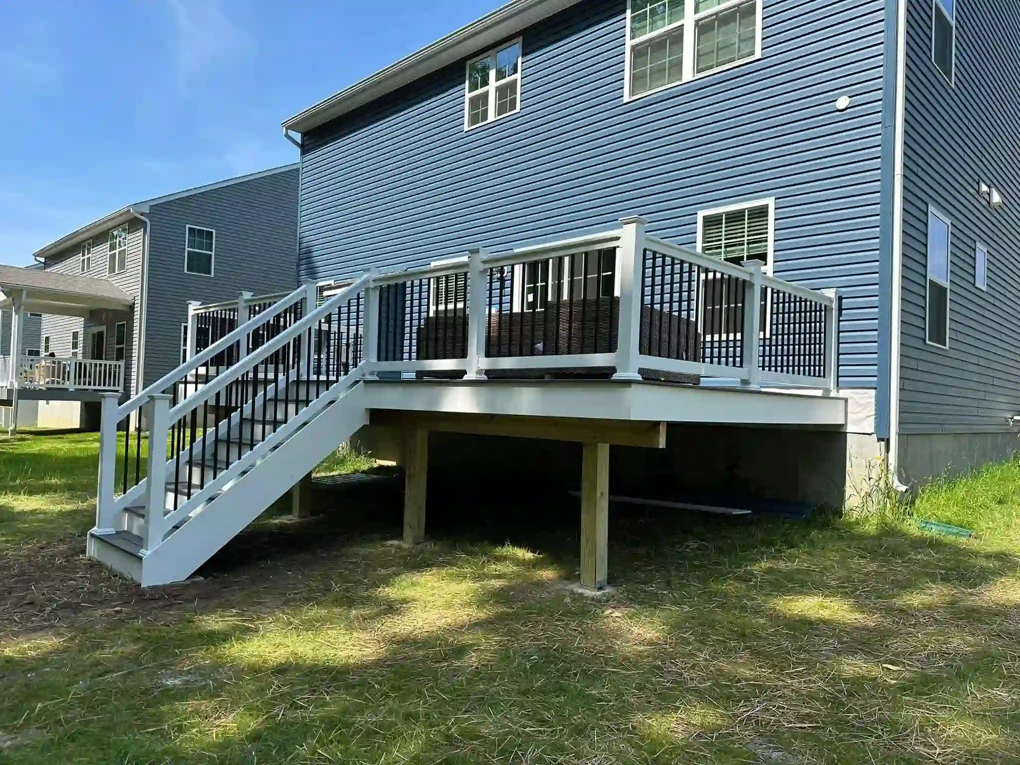 Professional deck construction in Washington Township, NJ by Showcase Remodels.