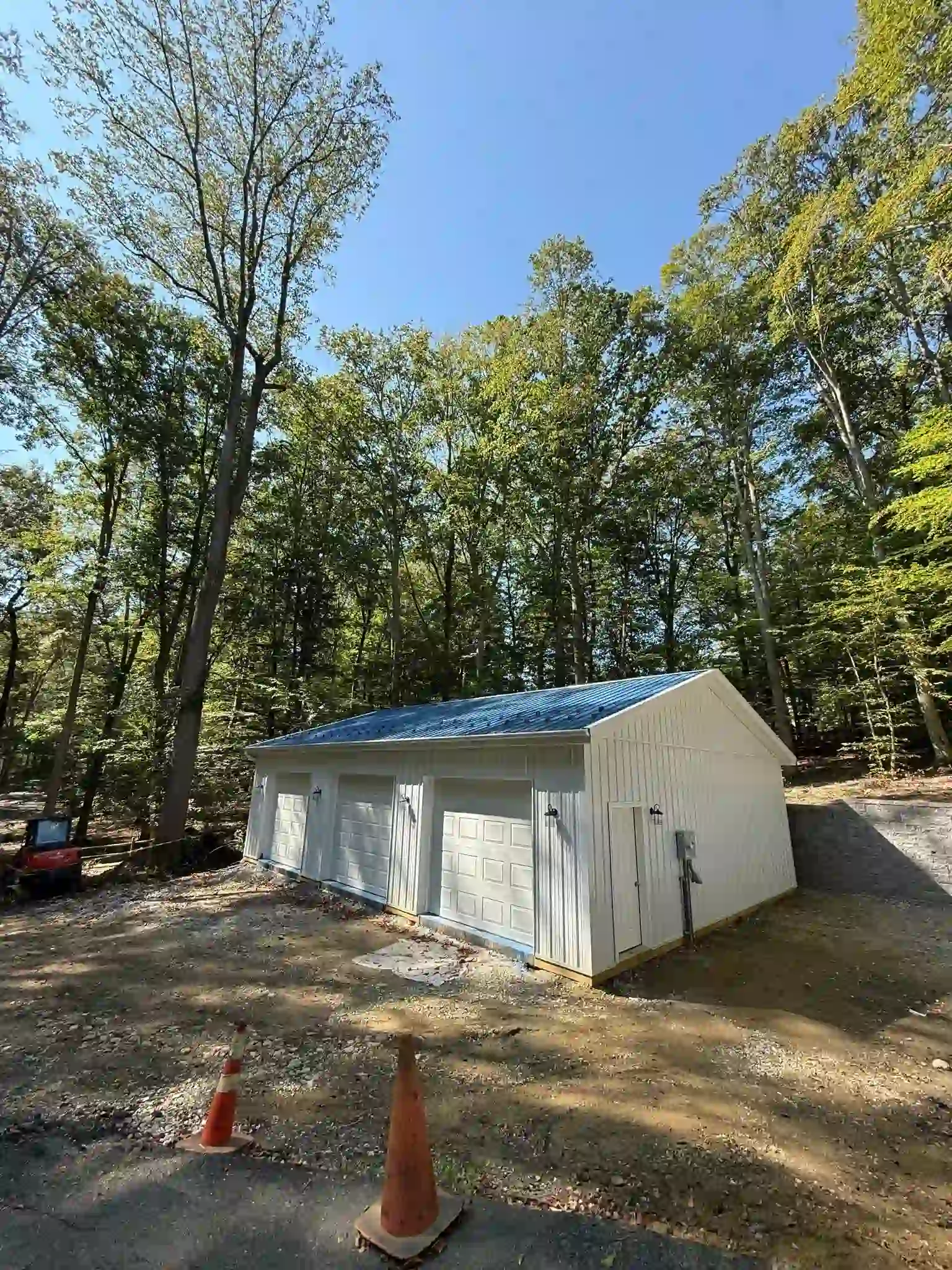 Garage construction project in Washington Township, NJ by Showcase Remodels with concrete foundation work.