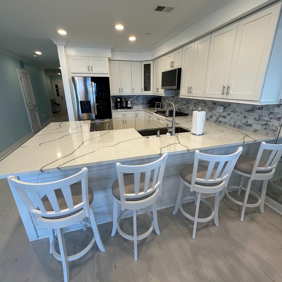 "Gourmet kitchen remodel in Philadelphia with professional-grade appliances, custom cabinetry, and premium finishes"