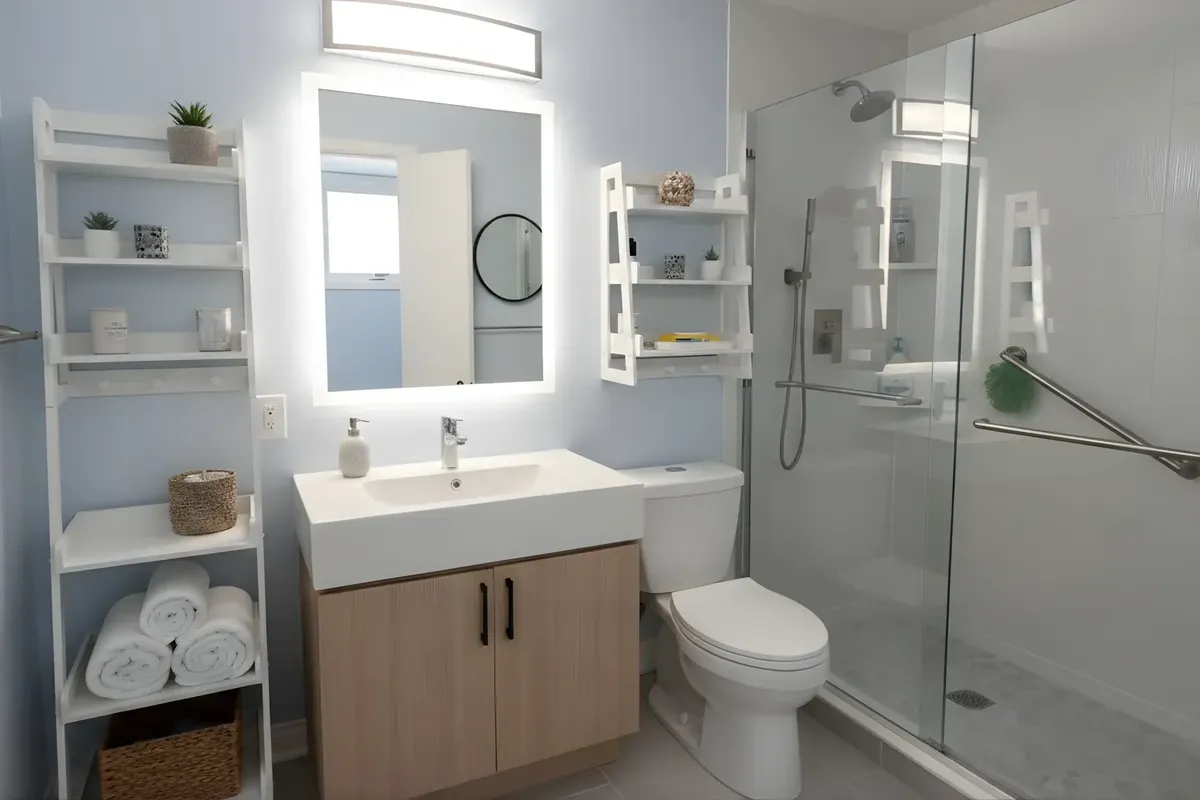 walk-in shower conversion full bathroom glass enclosure Philadelphia